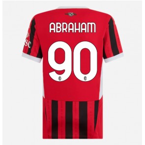 AC Milan Tammy Abraham #90 Domaci Dres za Ženska 2024-25 Kratak Rukavima